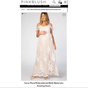 Pinkblush Ivory Maternity Gown